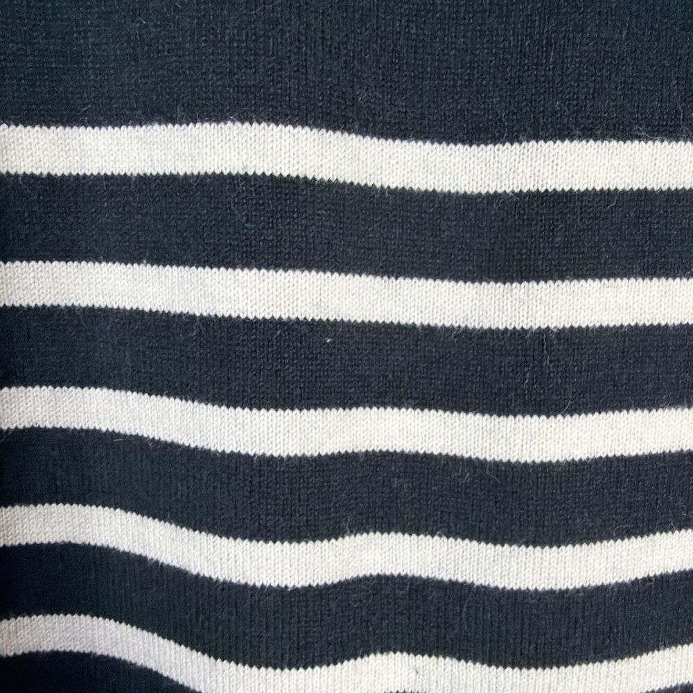 Anthropologie Allihop Dress Size Medium Blue and White Striped Boho Career - Picture 10 of 12